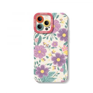 Floral Charm Silicone Case for Apple iPhone Series