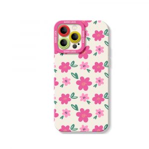 Chic Floral Bliss Silicone Case for Apple iPhone Series