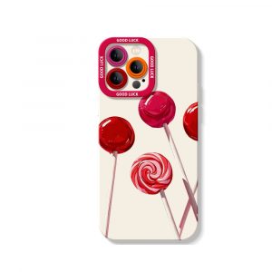 Lollipop Delight Vibrant Silicone Case for Apple iPhone Series