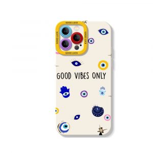 Good Vibes Only Protection Stylish Silicone Case for Apple iPhone Series
