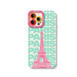 Pastel Paris Silicone Case for Apple iPhone Series