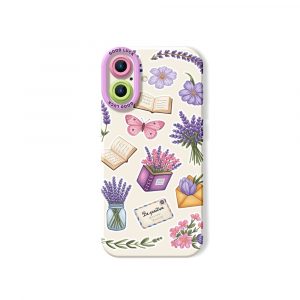 Floral Butterfly Elegance Silicone Case for Apple iPhone Series - iPhone 17, White