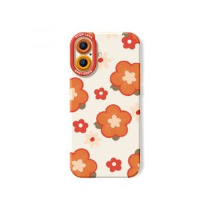 Retro Petal Pop Silicone Case for Apple iPhone Series - iPhone 17, White