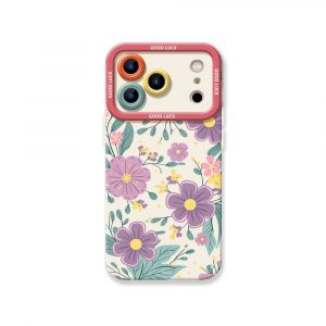 Floral Charm Silicone Case for Apple iPhone Series