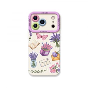 Floral Butterfly Elegance Silicone Case for Apple iPhone Series