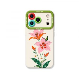 Floral Elegance Silicone Case for Apple iPhone Series
