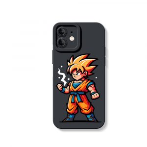 Anime Warrior Power-Up Silicone Case for Apple iPhone Series