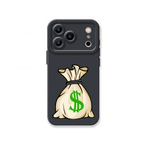 Money Bag Charm Silicone Case for Apple iPhone Series