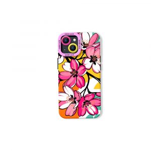 Vibrant Blossom Paradise Silicone Case for Apple iPhone Series