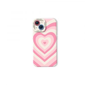 Retro Love Stripes Silicone Case for Apple iPhone Series