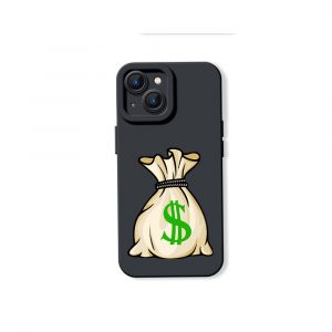 Money Bag Charm Silicone Case for Apple iPhone Series