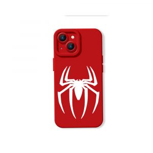 Spider Emblem Noir Silicone Case for Apple iPhone Series
