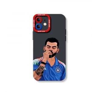 Victory Pose Cricketer Design Silicone Case for Apple iPhone Series