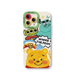 Cartoon Friends Silicone Case for Apple iPhone Series