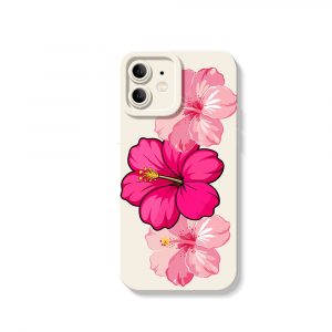 Tropical Floral Bliss Silicone Case for Apple iPhone Series