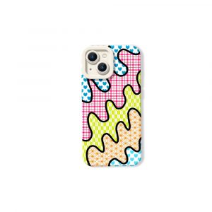 Patchwork Silicone Case for Apple iPhone Series