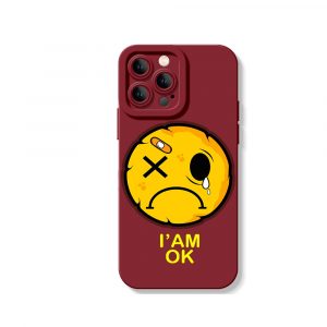 Ironic Smiley Silicone Case for Apple iPhone Series