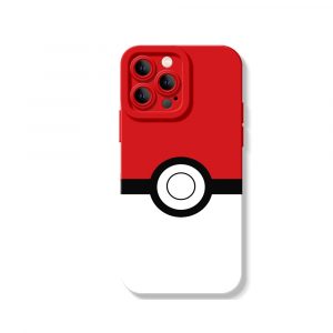 Catch Poke Design Silicone Case for Apple iPhone Series