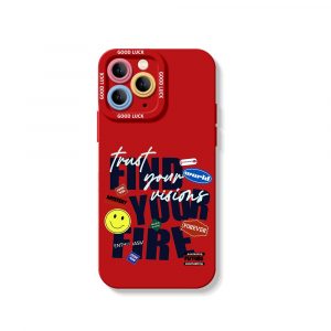 Stickers Collage Silicone Case for Apple iPhone Series