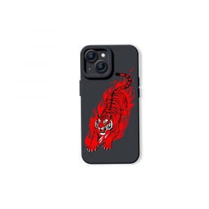 Fiery Tiger Blaze Silicone Case for Apple iPhone Series
