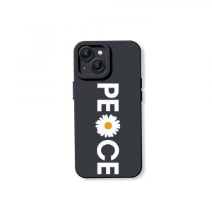 Peaceful Daisy Charm Silicone Case for Apple iPhone Series