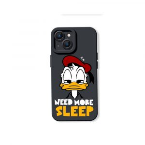 Sleepy Duck Cartoon Vibe Silicone Case for Apple iPhone Series