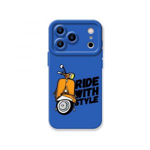 Retro Scooter Adventure Silicone Case for Apple iPhone Series