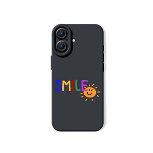 Colorful Smile Sun Graphic Silicone Case for Apple iPhone Series