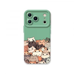 Playful Kittens Collage Silicone Case for Apple iPhone Series