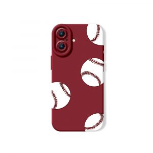 Home Run Hit Baseballs Silicone Case for Apple iPhone Series