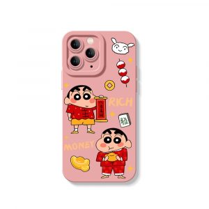 Playful Prosperity Cartoon Silicone Case for Apple iPhone Series