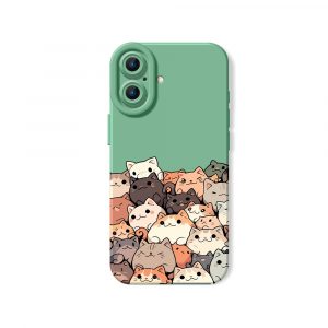 Playful Kittens Collage Silicone Case for Apple iPhone Series