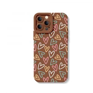 Colorful Heartbeat Delight Silicone Case for Apple iPhone Series