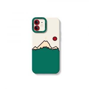 Mountain Sunrise Charm Silicone Case for Apple iPhone Series