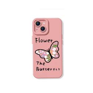 Floral Butterfly Garden Silicone Case for Apple iPhone Series