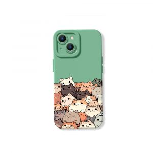 Playful Kittens Collage Silicone Case for Apple iPhone Series