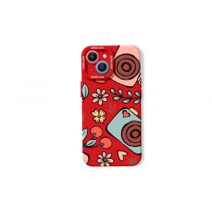 Cherry Blossom Camera Art Silicone Case for Apple iPhone Series