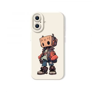 Retro Robot Streetwear Silicone Case for Apple iPhone Series