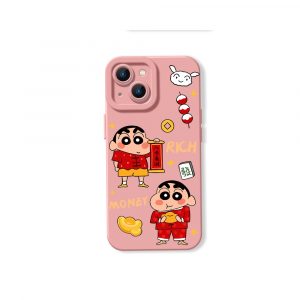 Playful Prosperity Cartoon Silicone Case for Apple iPhone Series