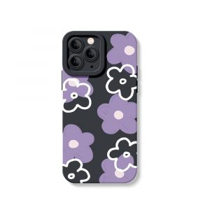 Lavender Pattern Silicone Case for Apple iPhone Series