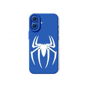 Spider Emblem Noir Silicone Case for Apple iPhone Series
