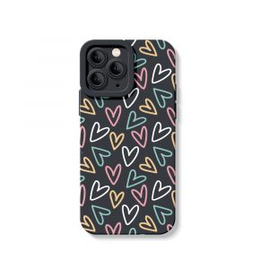 Colorful Heartbeat Delight Silicone Case for Apple iPhone Series