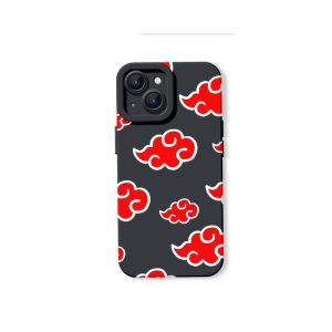 Red Cloud Pattern Silicone Case for Apple iPhone Series