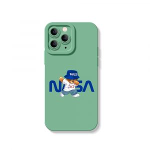 Astronaut Bear Adventure Silicone Case for Apple iPhone Series