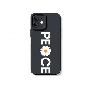Peaceful Daisy Charm Silicone Case for Apple iPhone Series