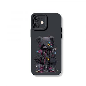 Shadow Bear Silicone Case for Apple iPhone Series