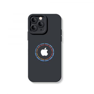 Vibrant Aura Logo Silicone Case for Apple iPhone Series