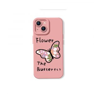 Floral Butterfly Garden Silicone Case for Apple iPhone Series