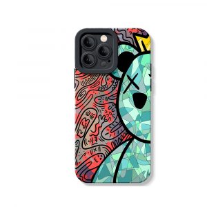 Colorful King Bear Silicone Case for Apple iPhone Series