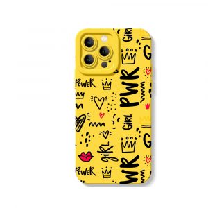 Girl Power Doodle Delight Silicone Case for Apple iPhone Series